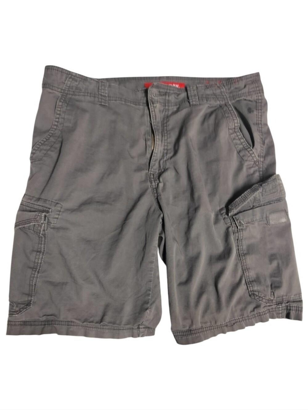 UNIONBAY Men's Gray Cargo Shorts with Utility Pockets